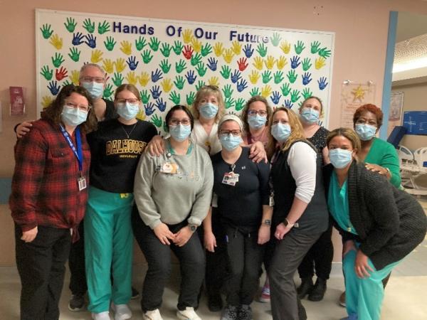 Staff from South Shore Regional Hospital on the Women and Children’s unit.