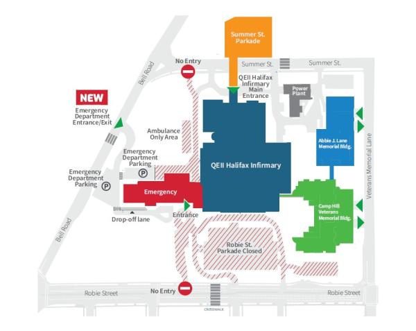 New ED parking Map HI